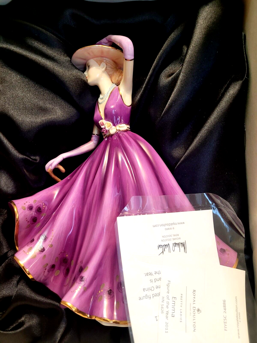 Royal Doulton Pretty Ladies FOY 2011 EMMA. HN 5426. Box, COA