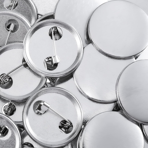 300 Pieces Blank Button Making Supplies round Badge Button Parts Metal Button Pi - Picture 5 of 12