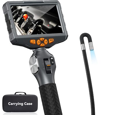 5 in 360° Joystick Articulating Borescope Automotive Endoscope Inspection Camera