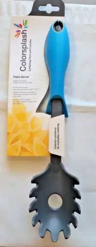 Colorsplash by Gibson Home Heat Resistant Slotted Spoon Pasta Server ~ FREE SHIP