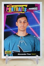 2020-21 Upper Deck UD Portraits Rookies Alexander True #P-54 San Jose Sharks