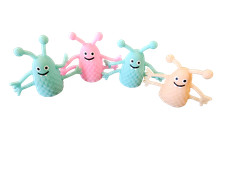 6x Soft Silicone Alien Finger Hand Puppets Toys For Children Story Telling