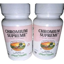 2 PCs Maxi-Health Chromium Supreme 60 Tablet 8/24