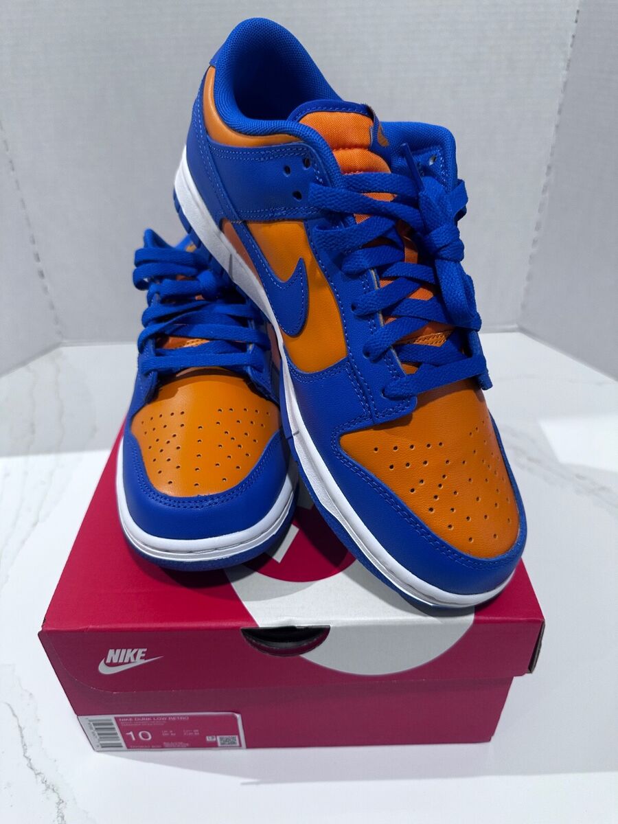 NIKE DUNK LOW RETRO BRIGHT CERAMIC / TM ROYAL MENS SZ 10 NIB NIKE DUNK LOW RETRO BRIGHT CERAMIC / TM ROYAL MENS SZ 10 NIB