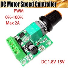 2A 30W PWM DC Speed Controller Motor DC 1.8V-15V Voltage Regulator Adjustable FY