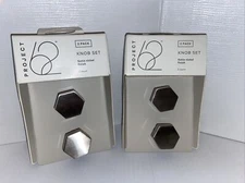 Project 62 Knob Kit Satin Nickel Finish 2 Pack 4 Knobs