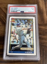1991 TOPPS DESERT SHIELD #192 ROB DEER PSA 7 BREWERS