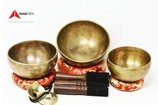 Set of 3 Pieces Handmade singing bowl-wholesale deal Tibetan singing bowl-Nepal