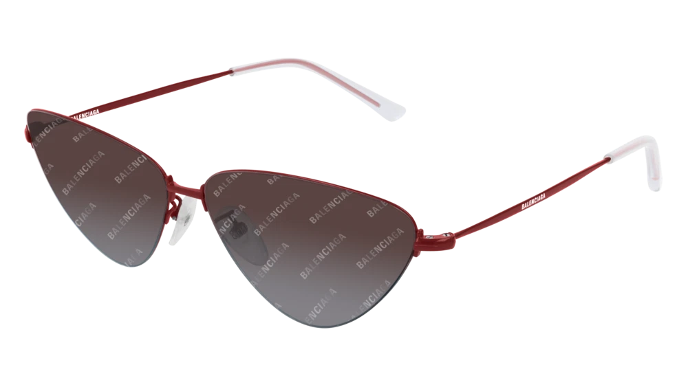 Balenciaga BB0015S Red Brown Shaded 009 Sunglasses