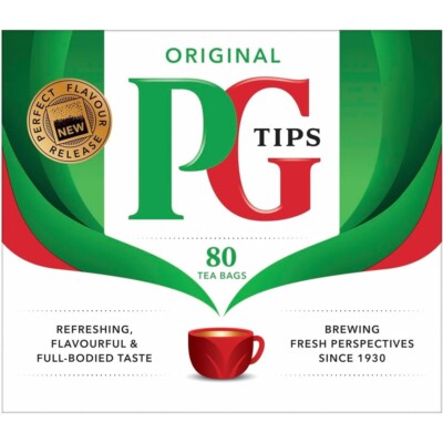 PG Tips Black Tea Bags, 80-Count