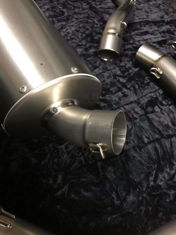 05-06 ZX6R 636 TiForce Sistema de escape deslizable MotoGP 2005 2006 doble bote ZX6 Foto 4 de 4