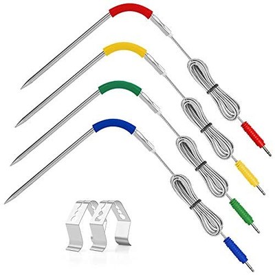 4-Pack Grill Probe Replacement for Weber Igrill 2,Igrill mini,Igrill 3 with 2...