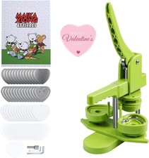 MK.Bear Heart Button Maker Machine DIY Gift Installation Free Button Maker