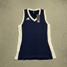 Adidas Quickset Volleyball Jersey Shirt Women's Small Navy Blue White JX6489