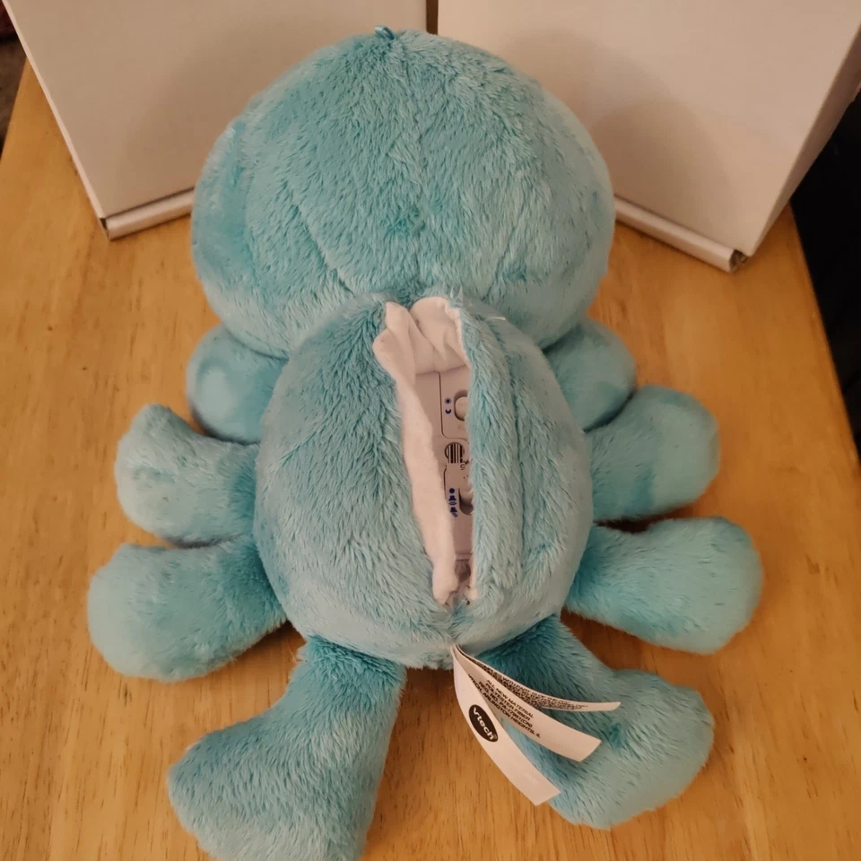 VTech Musical Critter Snug a Bug Blue Playtime Soothing Sounds Toy Works Lights - Image 2 of 3