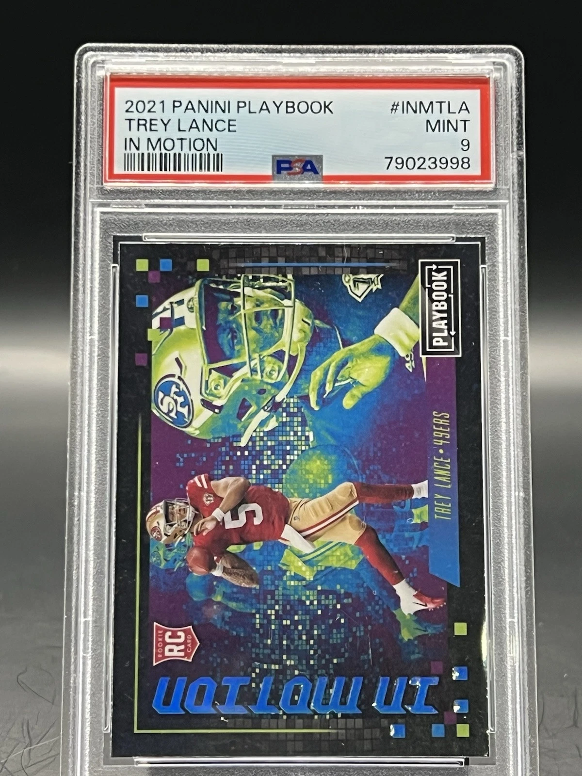 Trey Lance Panini Playbook in Motion #INMTLA Base