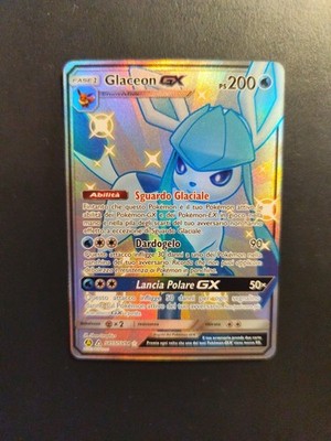 Glaceon GX SV55/SV94 Elusive Destiny Ultra Shiny Alternate Fullart Italian nm