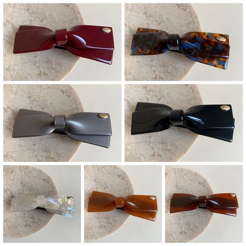Hair Claw Acetic Acid Hairpin Barrette Bowknot Spring Clip Travel - Picture 6 of 14