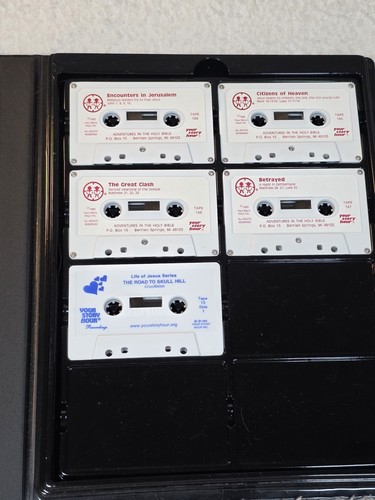 Your Story Hour Life of Jesus Series 13 Audio Cassettes Complete Set w/ Case - Foto 8 di 12