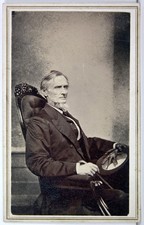 1867 CIVIL WAR CONFEDERATE STATES PRESIDENT JEFFERSON DAVIS CDV PHOTO RICHMOND
