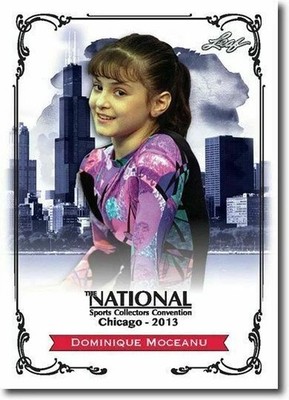DOMINIQUE MOCEANU ''She Looks Like Me'' 2013 Leaf USA GOLD Olympic Gymnast Card RC