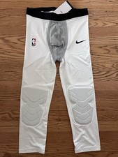 Nike NBA Pro HyperStrong Padded Pants 3/4 Length AA0756-100 Size Medium-Tall NWT