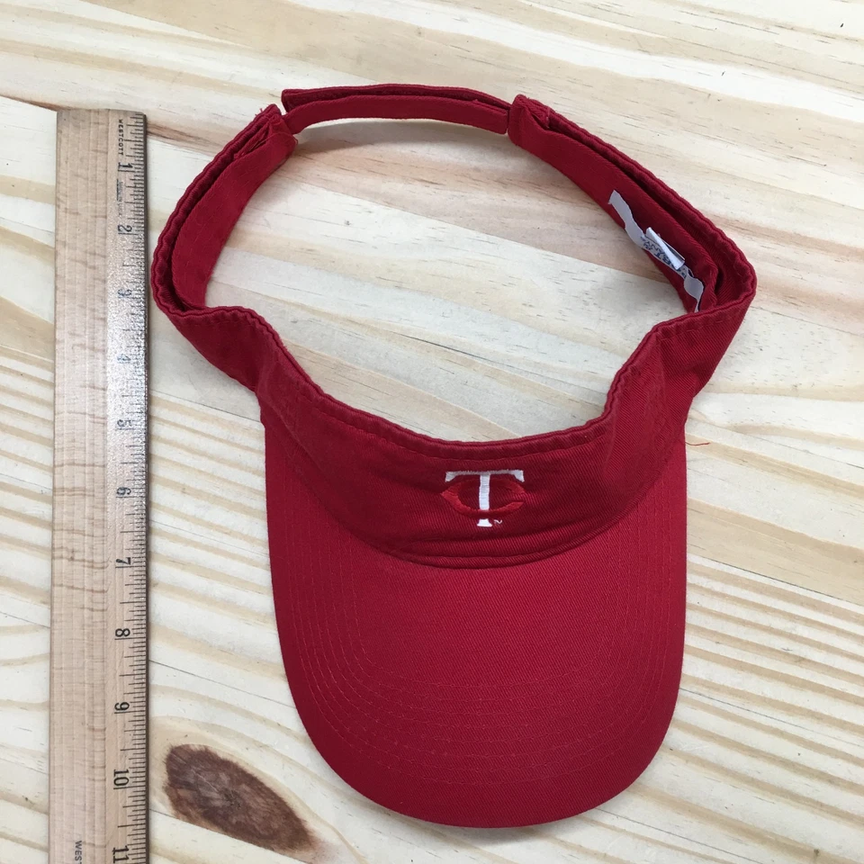 Minnesota Twins Port & Company Visera Sombrero Hombres Rojo OS Ala Curvada Logo Bordado Foto 4 de 4