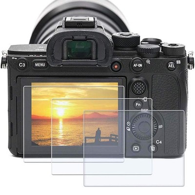PCTC 3 Packs Screen Protector Compatible with Sony alpha 1 a7II A7III a7SII a7SI