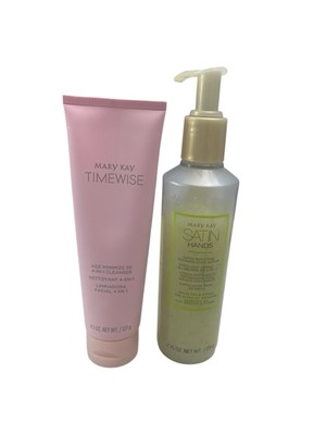 Mary Kay Satin Hands Scrub White Tea/Citrus & Timewise Cleanser -Read