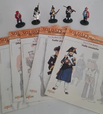 Lot Of 5 Delprado Lead Soldiers Napoleonic Wars #1