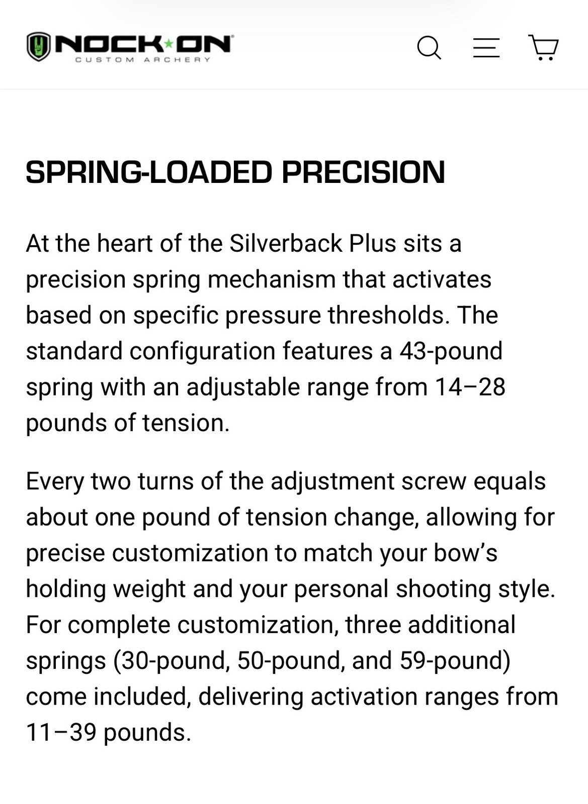 Carter Nock On Silverback Back Tension Release – Excellent Condition