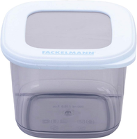 Vorratsdose Eckig 550Ml – Transparent Mit Frostblauem Deckel, SpüLmaschinenfest