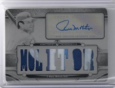 2024 Topps Triple Threads PAUL MOLITOR 1/1 White Whale Auto Patch Plate Jays