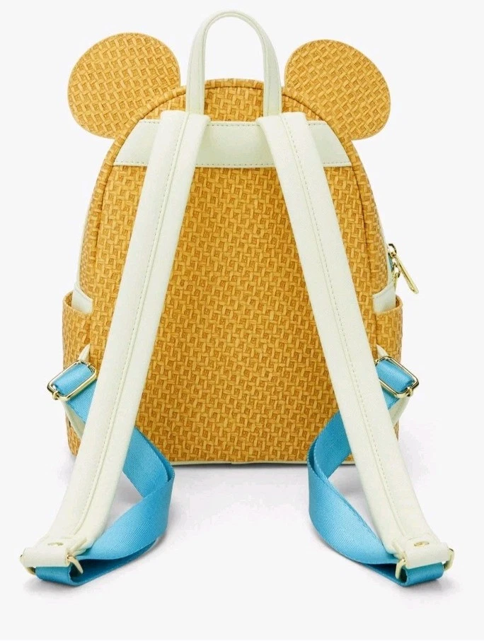 ¡NUEVO! Mochila y CARTERA Loungefly Disney Orejas de Minnie Mouse Primavera Florales Rafia Foto 4 de 4