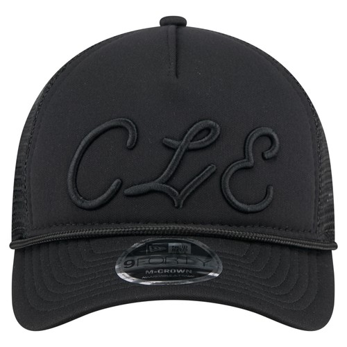 Men's New Era Black Cleveland Guardians City Initial 9FORTY A-Frame M-Crown - Bild 2 von 5