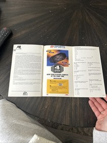 Sega CD Manual Only NHL 94  W/Reg Card