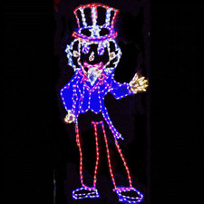 Patriotic 4th of July 250 America Decorations Outdoor Yard Animated Uncle Sam