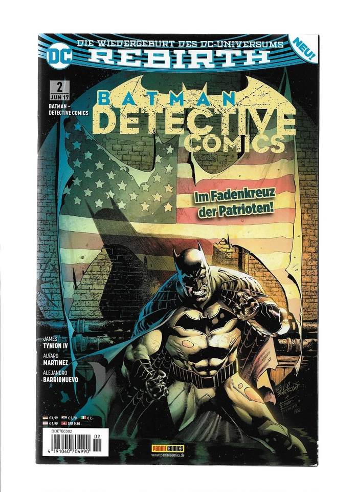DC - Batman Detective Comics Rebirth Nr. 2 von 2017 - Panini Verlag deutsch - Bild 1 von 1