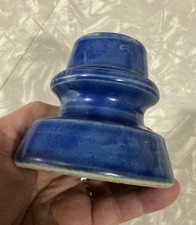 RARE MOTTLED LIGHT BLUE ANTIQUE STUNNING INSULATOR ABSOLUTELY BEAUTIFUL SHAPE
