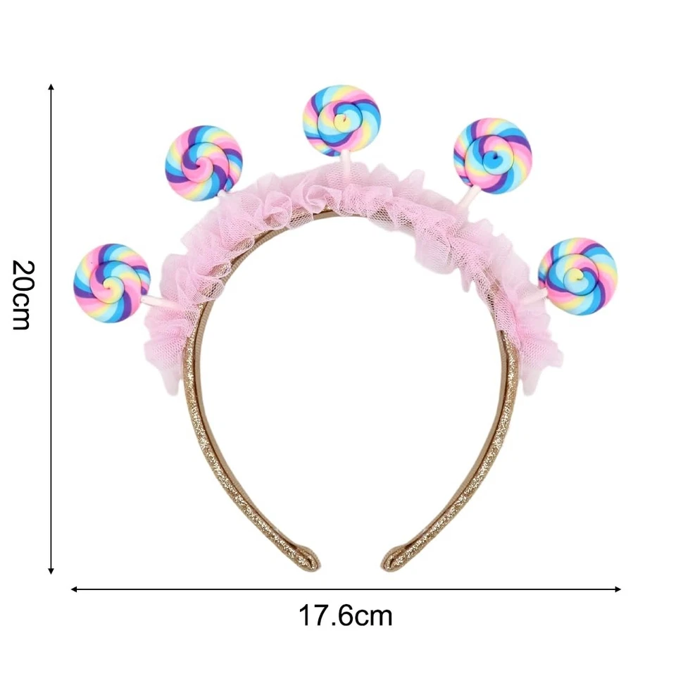 Lollipop Kostüm Haarreif, Candy Haarreif Fasching Damen, Lollipop Stirnband, ... - Bild 4 von 4