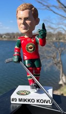 Mikko Koivu Minnesota Wild 25th Anniversary Limited Edition Bobblehead Doll NIB 