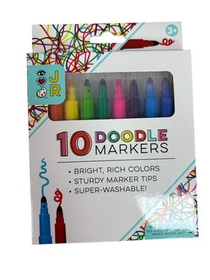 Bright Stripes JR 10 Doodle Markers 19610-10 BGH19610