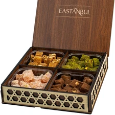 Eastanbul Turkish Delight, 32oz, Turkish Delights Candy Turkish Delight with Nut