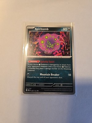 spiritomb pokemon card value Spiritomb 087/132 Me01: Mega Evolution Regular for sale online