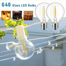 6/25er G40 E12 LED Glühbirne 1W lichterkette ersatzbirnen Ersatzlampen Warmweiß