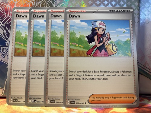 4x Dawn (Playset) 087/094 - NM Condition - Non-Foil