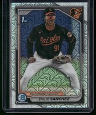 2024 Bowman Chrome #BCP-241 Emilio Sanchez Prospects Mojo Refractors