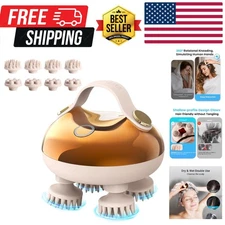 Electric Scalp Massager Head Massager Scalp Stress Relax, 5 in 1 Kneading 128...