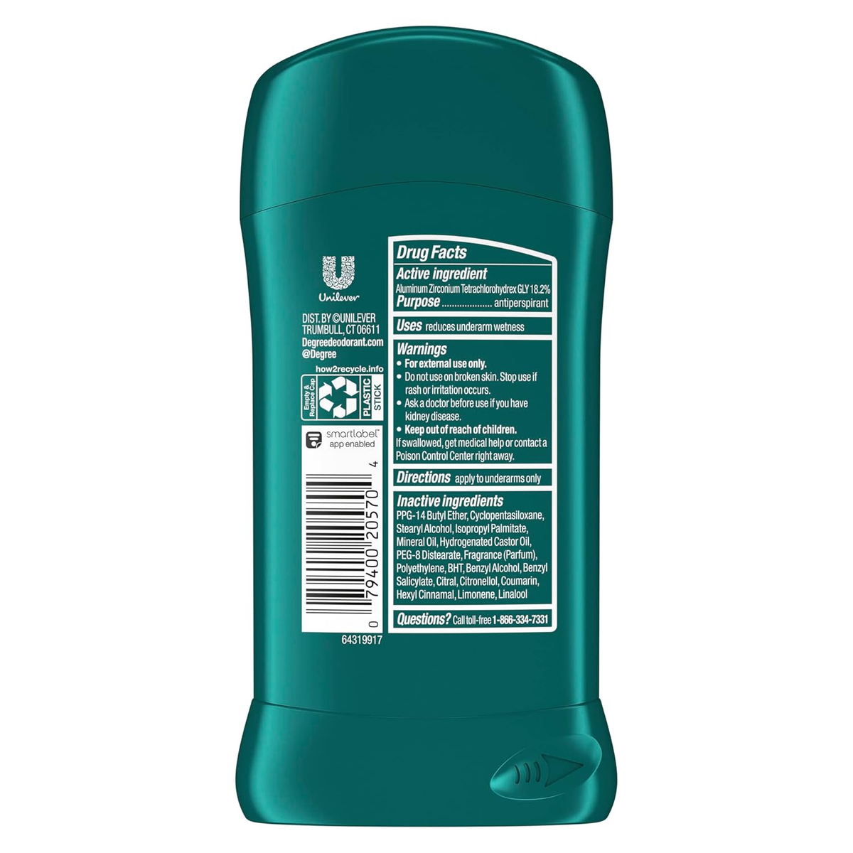 Men Dry Protection Antiperspirant, Cool Comfort, 2.7 Oz., Pack of