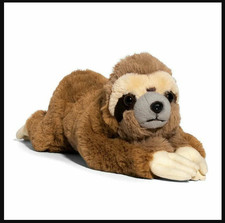 FAO Schwarz 15" Sloth Cuddly Stuffed Animal Plush, Ultra-Soft Fur
